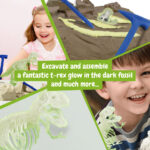 Fossil Excavation Kit II. Joc educațional furnizat cu o pungă cadou din hârtie kraft (90 g/m²), fabricat din material certificat FSC™ şi alte materiale controlate personalizat - Image 8