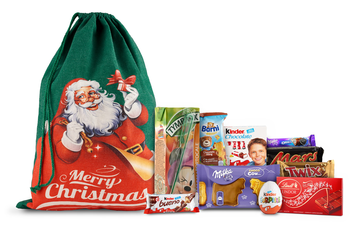6693-SantaIsComing Cos Cadou Moș Crăciun vine - Image 1