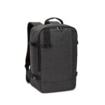 CIES. Rucsac dezvoltat pentru a îndeplini dimensiunile cerute de companiile aeriene din poliester reciclat 600D de înaltă densitate personalizat