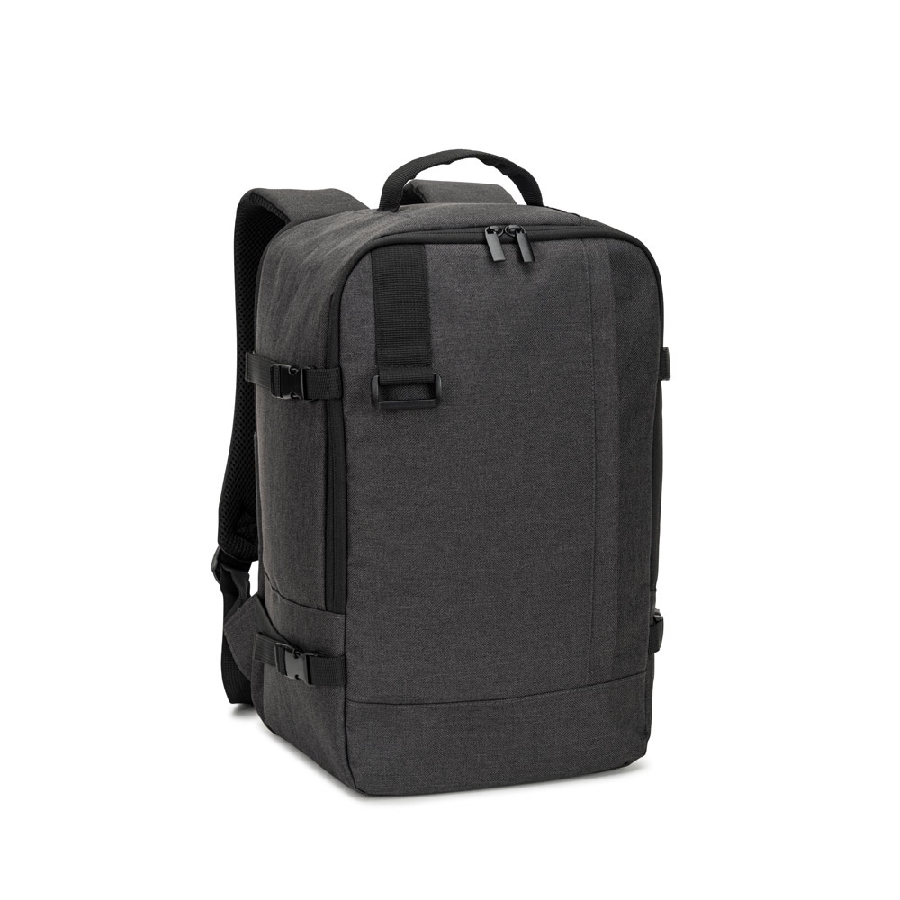 92361-133-0 CIES. Rucsac dezvoltat pentru a îndeplini dimensiunile cerute de companiile aeriene din poliester reciclat 600D de înaltă densitate personalizat - Image 1