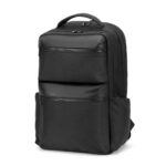 COPENHAGEN. Rucsac din twill reciclat hidrofug cu două buzunare frontale mari, 17'3" personalizat