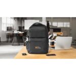 COPENHAGEN. Rucsac din twill reciclat hidrofug cu două buzunare frontale mari, 17'3" personalizat - Image 4