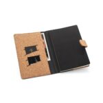 Agendă Personalizată FIELDING. Dosar A5 din plută și poliester reciclat (100% rPET) cu blocnotes detașabil - Image 6