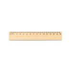 WESLEY 15. Rigla din lemn de pin cu scală de 15 cm personalizată