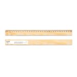 WESLEY 30. Rigla din lemn de pin cu scală de 30 cm personalizată - Image 2