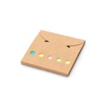 AINSLEY. Set de birou 2 în 1, fabricat din hârtie 100% reciclată, cu 6 blocuri de notițe adezive personalizat