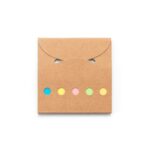 AINSLEY. Set de birou 2 în 1, fabricat din hârtie 100% reciclată, cu 6 blocuri de notițe adezive personalizat - Image 3
