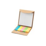 AINSLEY. Set de birou 2 în 1, fabricat din hârtie 100% reciclată, cu 6 blocuri de notițe adezive personalizat - Image 5