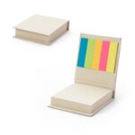 KAIRON. Set de birou 2 în 1, fabricat din hârtie 100% reciclată, cu 6 blocuri de notițe adezive personalizat - Image 2