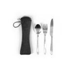 Set de tacâmuri din oțel inoxidabil, 3 piese personalizate