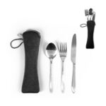 Set de tacâmuri din oțel inoxidabil, 3 piese personalizate - Image 2