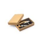 SAVORY. Set de vin din bambus și oțel inoxidabil personalizat