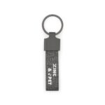 RAVEN. Breloc de formă dreptunghiulară realizat din metal și pet reciclat (30% reciclat) personalizat - Image 3