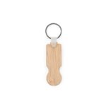 SHOPZ. Breloc din bambus cu capăt în formă de monedă personalizat - Image 3