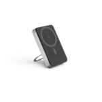 WARSHEL 10. Power bank magnetic de 10'000 mAh cu încărcător wireless ultrarapid de 15W din ABS reciclat (100% rABS) cu suport personalizat