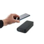 BECKER 20. Power bank de 20'000 mAh din ABS reciclat (100% rABS) cu încărcător wireless super rapid de 15W personalizat - Image 6