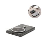 WRIGHT 5. Baterie externă magnetică cu încărcare super-rapidă din aluminiu reciclat și ABS reciclat 5'000 mAh personalizată - Image 2