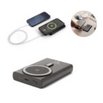 WRIGHT 10. Baterie externă magnetică cu încărcare super-rapidă din aluminiu reciclat și ABS reciclat 10'000 mAh personalizată - Image 2
