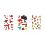 GLIMN. Set de șase coli cu figurine de Crăciun și 3 coli de autocolante personalizate - Image 3