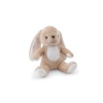 BUGS. Jucărie de pluș din poliester în formă de iepure, cu propriul material pentru personalizare personalizată