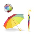 OLIVIA. Umbrelă colorată pentru copii de 19" din poliester 190T personalizată - Image 2