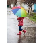 OLIVIA. Umbrelă colorată pentru copii de 19" din poliester 190T personalizată - Image 4