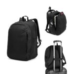 UDINE. Rucsac cu un compartiment cu deschidere completă din poliester reciclat 300D de înaltă densitate, 16" - Image 2